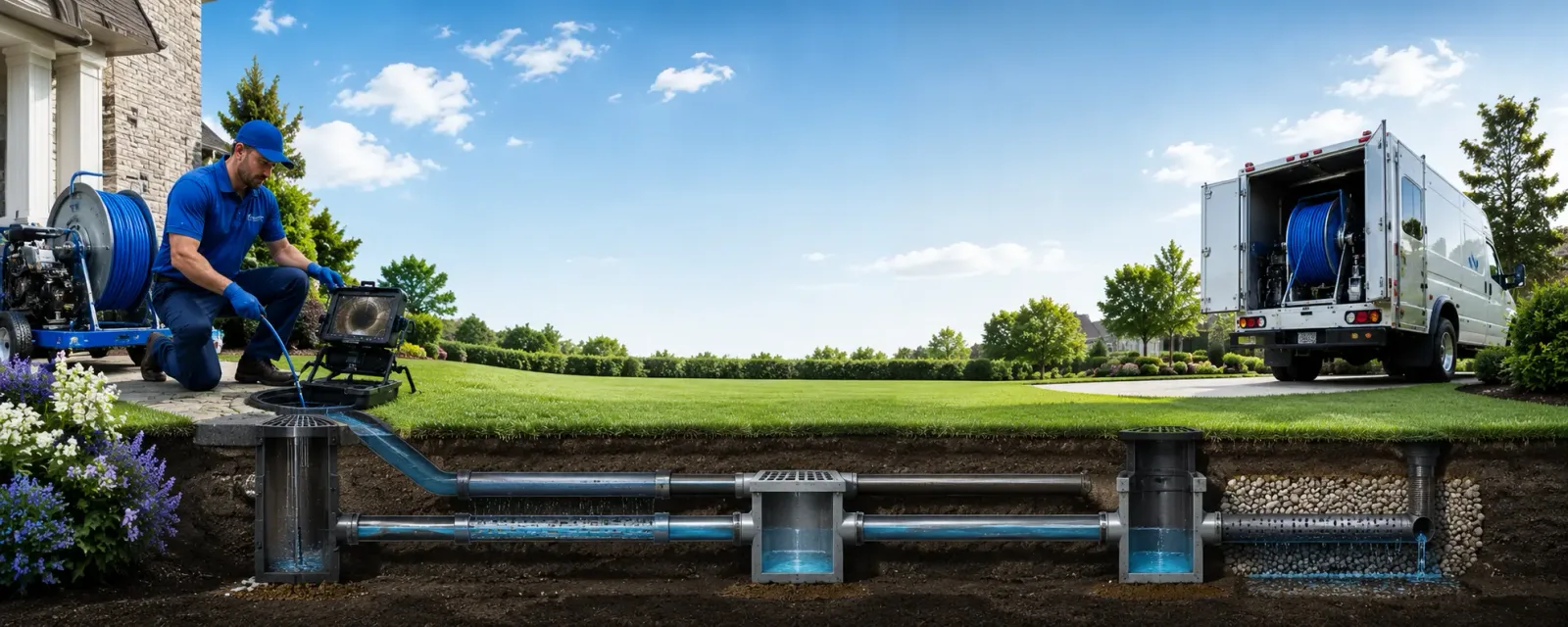 Outdoor drain cleaning information for Norco, LA